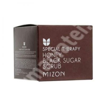 Scrub facial cu miere si zahar negru, 90 g, Mizon