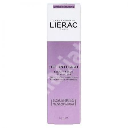 Serum contur ochi si pleoape cu efect de lifting Lift Integral, 15 ml, Lierac