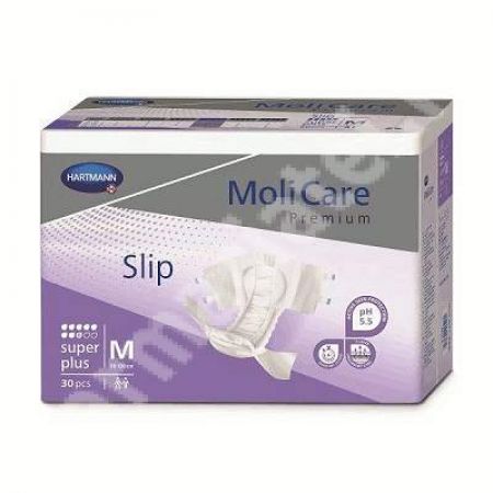 Slip tip scutec pentru incontinenta Super Plus M MoliCare Premium, 30 bucati, Hartmann