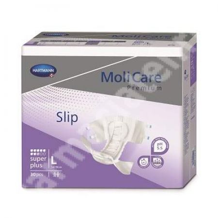 Slip tip scutec pentru incontinenta Super Plus MoliCare L, 30 bucati, Hartmann