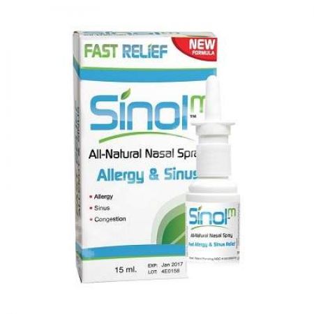 Spray nazal pentru sinusuri si alergie Sinol M, 15 ml, Sinol USA