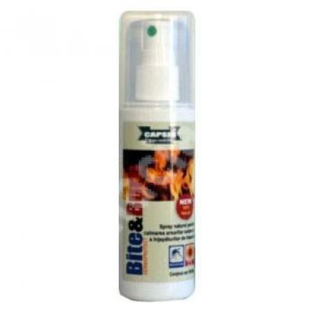 Spray pentru intepaturi de insecte si arsuri solare, Bite&Burn Capsio, 100 ml, Global Research