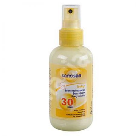 Spray pentru protectie solara SPF 30, 150 ml, Sanosan