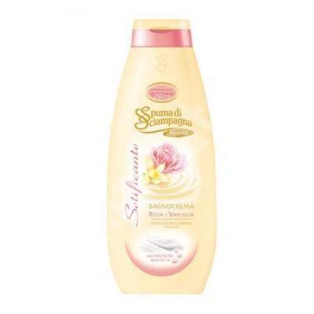 Spumant de baie cremos trandafir si vanilie, 750 ml, Spuma di Sciampagna