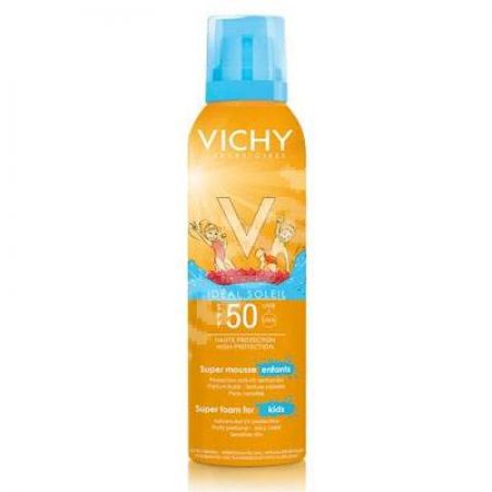 Super spuma pentru copii SPF 50 Ideal Soleil, 150 ml, Vichy