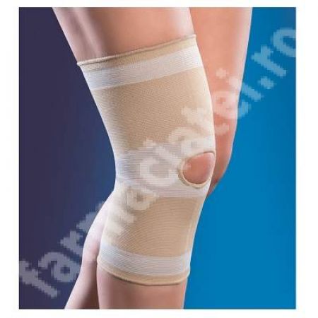 Suport elastic cu orificiu pentru genunchi, Marimea L, 1502, Anatomic Help