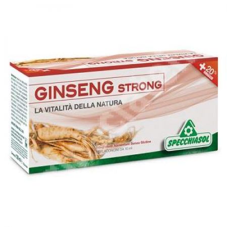 Tonic Ginseng Strong, 12 flacoane, Specchiasol