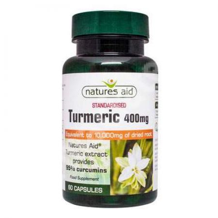 Turmeric, 400mg, 60 capsule, Natures Aid