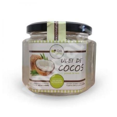 Ulei cocos presat la rece, 300 ml, CrisNatur