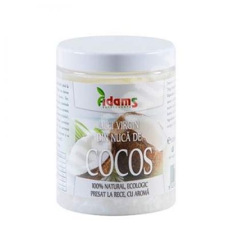 Ulei de Cocos BIO, virgin presat la rece, 1000 ml, Adams Vision