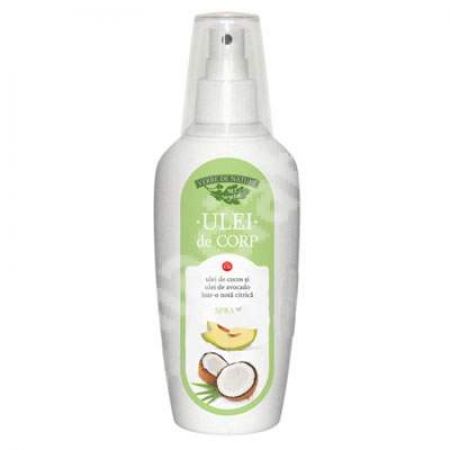 Ulei de corp cu ulei de cocos si ulei de avocado nota citrica, 200 ml, Verre de Nature