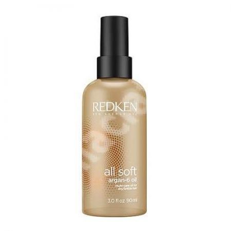 Ulei pentru par uscat si fragil Argan 6 Multi Care Oil All Soft, 90 ml, Redken