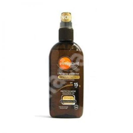 Ulei spray protectie solara si anti-imbatranire SPF 15, 150 ml, Elmiplant