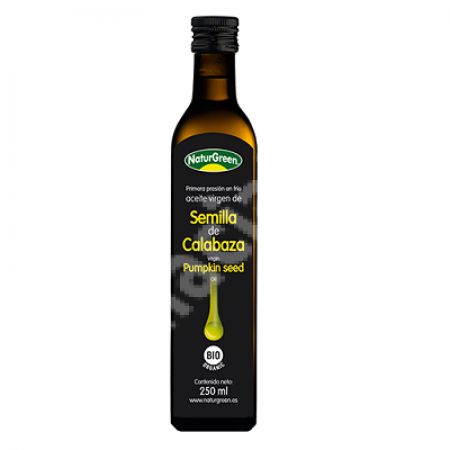 Ulei virgin din seminte de dovleac raw eco, 250 ml, NaturGreen