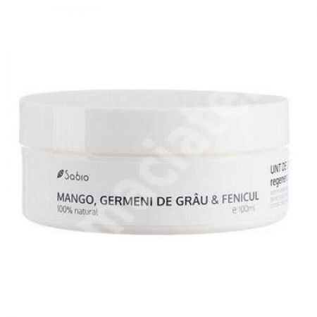 Unt de corp cu mango, germeni de grau si fenicul, 100 ml, Sabio