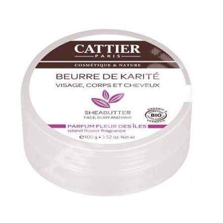 Unt de shea cu parfum de flori salbatice, 100 g, Cattier