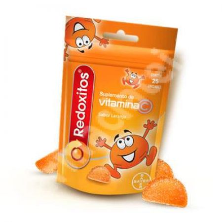 Vitamina C Jeleuri Redoxitos, 25 bucati, Bayer