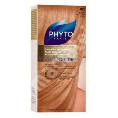 Vopsea Phytocolor, Nuanta 9D blond auriu, 40 ml, Phyto