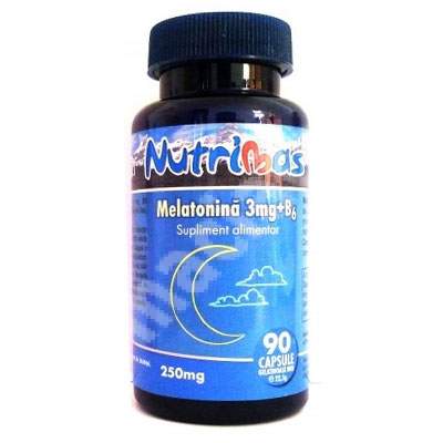 Melatonina 3mg + B6, 90 capsule, Nutrimas