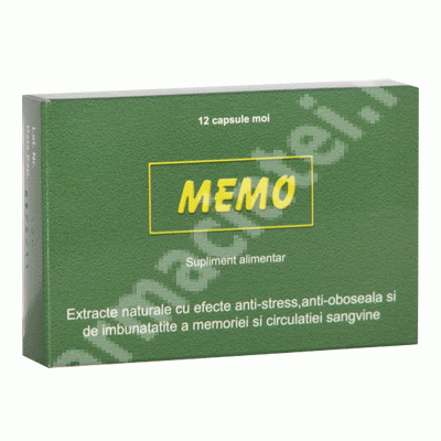 Memo, 12 capsule moi, Pharco