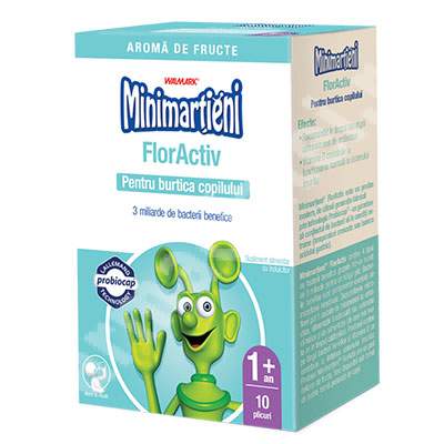 Minimartieni, FlorActiv, 10 plicuri, Walmark