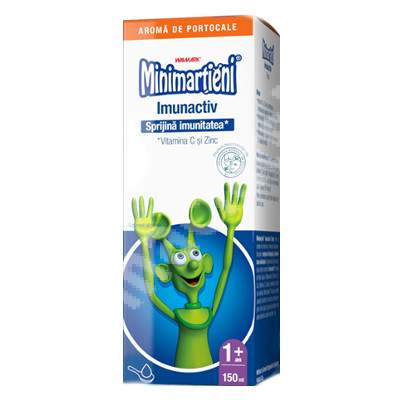 Minimartieni sirop cu aroma de portocale, 150 ml, Walmark