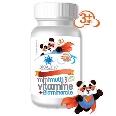 Multivitamine cu biominerale pentru copii, 30 comprimate, Helcor