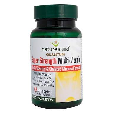 Multivitamine si Minerale Quantum Super Strength, 30 comprimate, Natures Aid