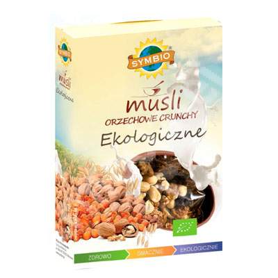 Musli Bio crocant cu nuci, 350 g, Symbio