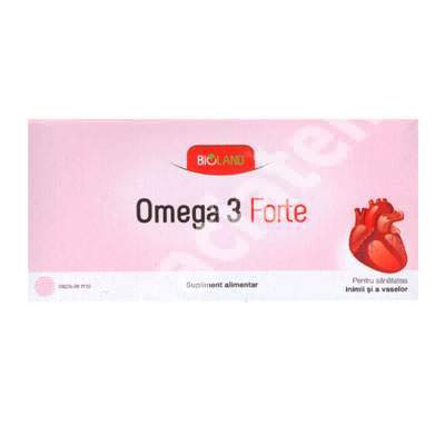 Omega 3 Forte, 28 capsule, Bioland