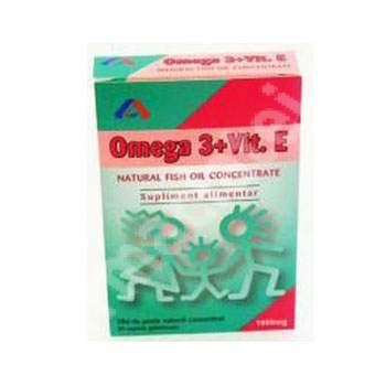 Omega 3+Vit E, 30 capsule, American Lifestyle