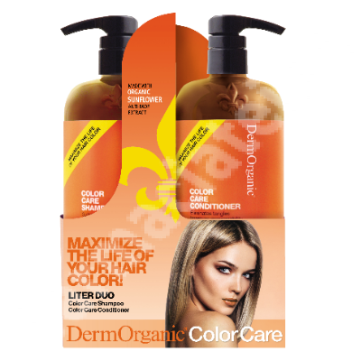 Pachet Liter Duo Color Care, Dermorganic