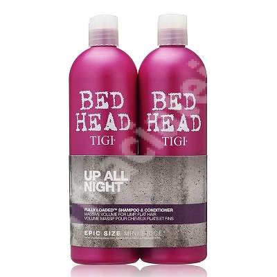 Pachet Sampon + Balsam pentru par moale si subtire Bed Head Fully Loaded, 750 + 750 ml, Tigi