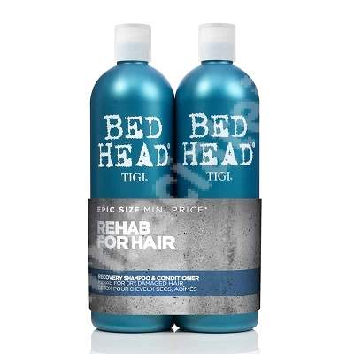 Pachet Sampon + Balsam reparator Bed Head Recovery, 750 + 750 ml, Tigi