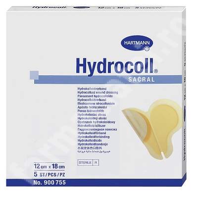 Pansament Hydrocoll Sacral, 12 x 18 cm (900755), 5 bucati, Hartmann