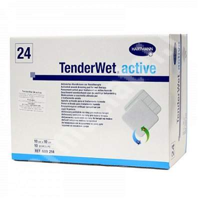 Pansament superabsorbant din poliacriat - Tenderwet 24 Active, 10 x 10 cm, 10 bucati, Hartmann