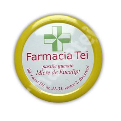 Pastile gumate cu miere de eucalipt, 50 g, Diomsana