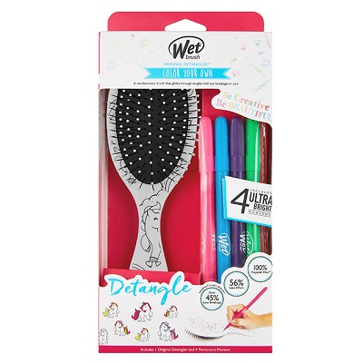 Perie de par Color Your Own Unicorn, Wet Brush 