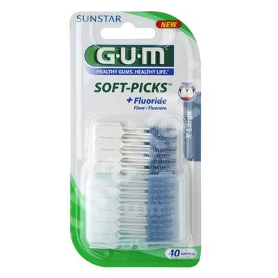 Perii interdentare Soft-Picks foarte mare, 40 bucati, Sunstar Gum