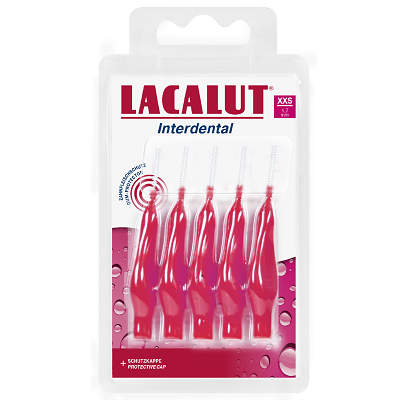 Periute interdentare XXS 1.7 mm Lacalut, 5 bucati, Theiss Naturwaren