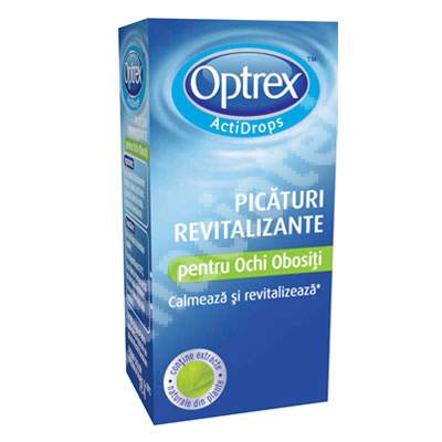 Picaturi revitalizante pentru ochi obositi Optrex ActiDrops, 10 ml, Reckitt Benckiser Healthcare