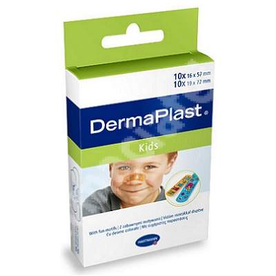 Plasture cu desene Dermaplast Kids (535650), 20 bucati, Hartmann