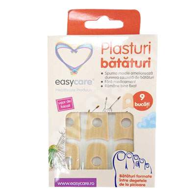 Plasturi bataturi intre degete, 9 bucati, EasyCare