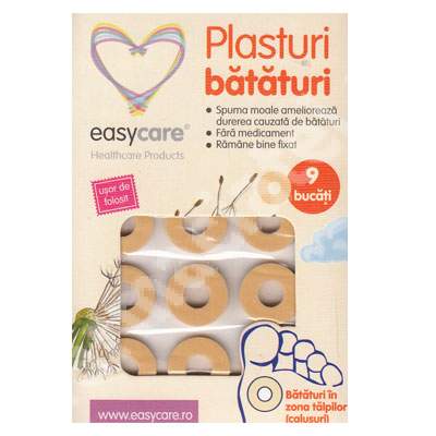 Plasturi bataturi pentru zona talpilor, 9 bucati, EasyCare