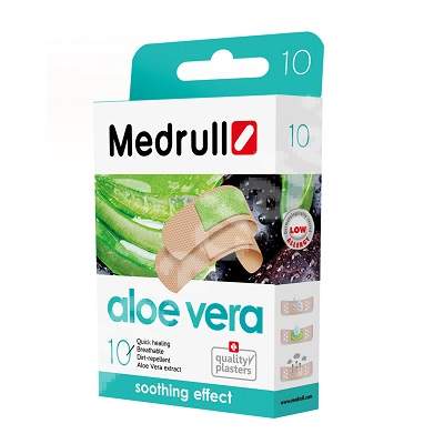 Plasturi cu aloe vera, 10 bucati, Medrull