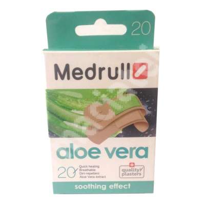 Plasturi cu aloe vera, 20 bucati, Medrull