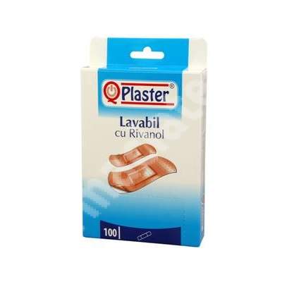 Plasturi cu rivanol, 100 bucati, QPlaster