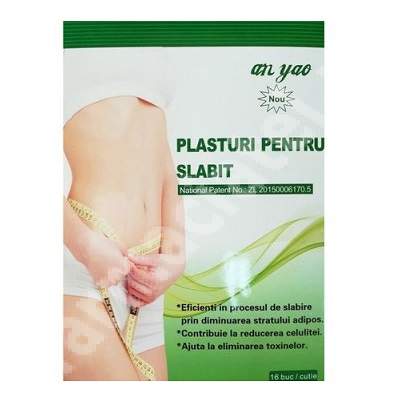 Plasturi pentru slabit, 16 plasturi 7 cm x 10 cm, Naturalia Diet