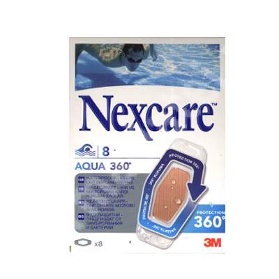 Plasturi rezistenti la apa Aqua 360, 8 plasturi, Nexcare