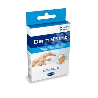 Plasturi rezistenti la apa DermaPlast (535153), 20 bucati, Hartmann